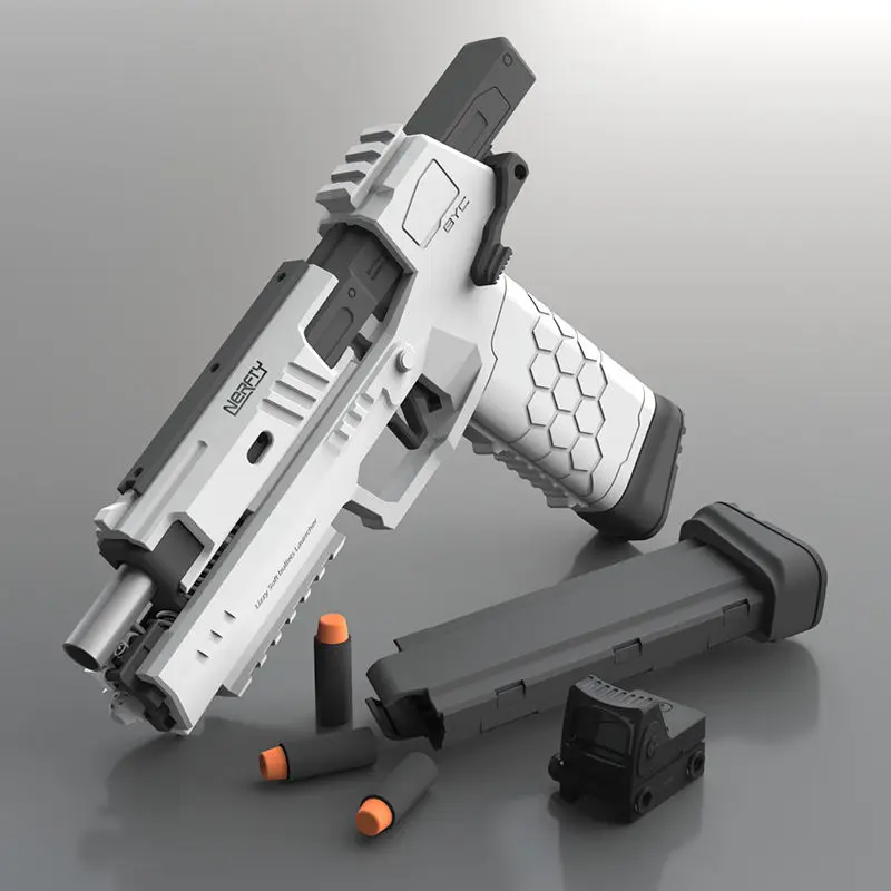 Пусковое устройство Glock, мягкий игрушечный пистолет EVA, игрушка для мальчиков на открытом воздухе, игра CS стрельба, детский подарок, игрушечное оружие для мальчиков
Пусковое устройство Glock, мягкий игрушечный пистолет EVA, игрушка для мальчиков на открытом воздухе, игра CS стрельба, детский подарок, игрушечное оружие для мальчиков
