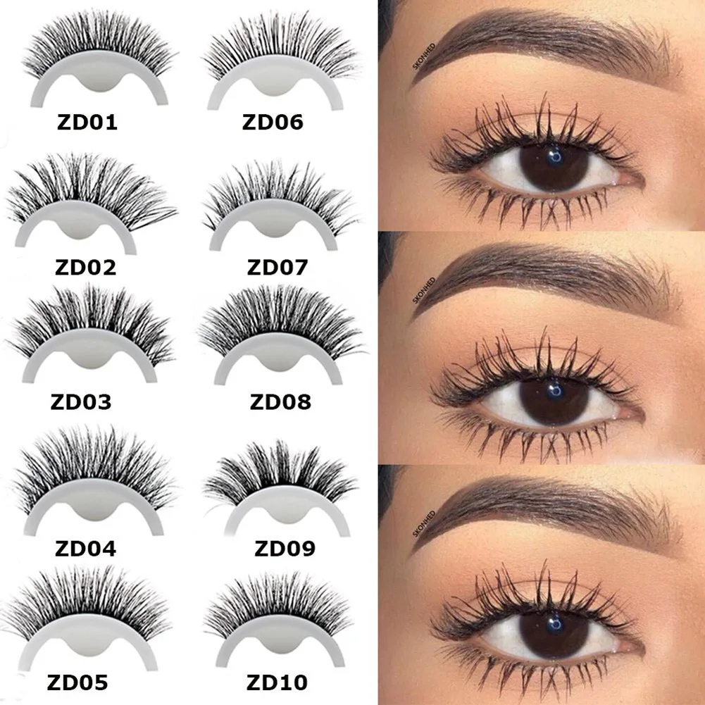 1 Pair Reusable Self-Adhesive False Eyelashes 3D Mink Natural Curl Eyelash Easy to Wear Wispy Eye Lash No Glue Needed
1 Pair Reusable Self-Adhesive False Eyelashes 3D Mink Natural Curl Eyelash Easy to Wear Wispy Eye Lash No Glue Needed