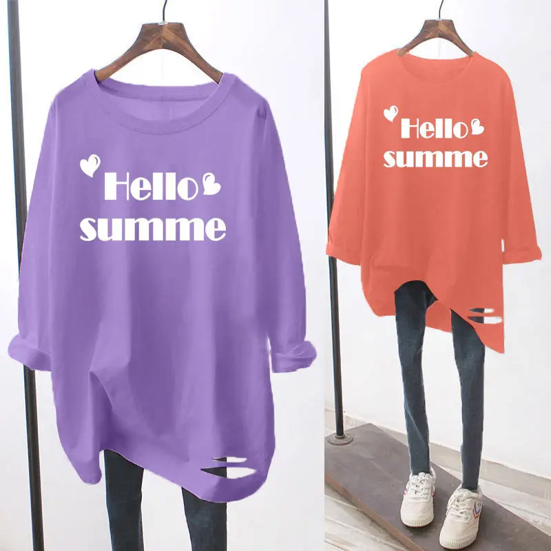 2021 Spring New Korean Style Loose Casual Fashion All-match Long-sleeved Round Neck Mid-length Blouse Women T-shirt
2021 Spring New Korean Style Loose Casual Fashion All-match Long-sleeved Round Neck Mid-length Blouse Women T-shirt