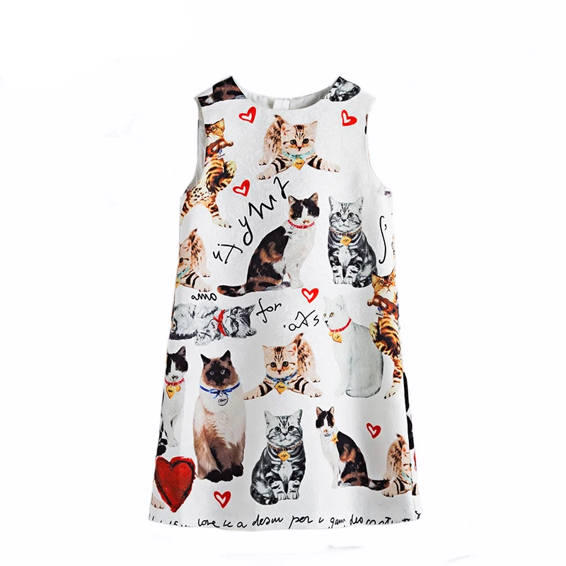 BEENIRA Summer Grils Cartoon Dress Party Dresses for Princess Brand Kids Kitty Print Vest Clothing High Quality
BEENIRA Summer Grils Cartoon Dress Party Dresses for Princess Brand Kids Kitty Print Vest Clothing High Quality