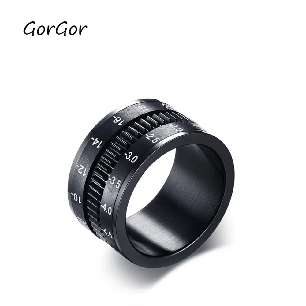 GorGor Мода Классическая Титановая Сталь Поворотный кольцо Нержавеющая сталь Камера объектив Для мужчин кольца для Юбилей торжества R-277
GorGor Мода Классическая Титановая Сталь Поворотный кольцо Нержавеющая сталь Камера объектив Для мужчин кольца для Юбилей торжества R-277