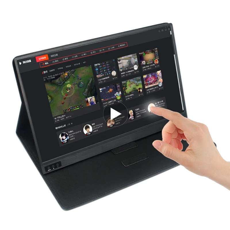 15 6 дюймовый игровой ЖК монитор с сенсорным экраном Портативный 1080P IPS HD USB Type C для