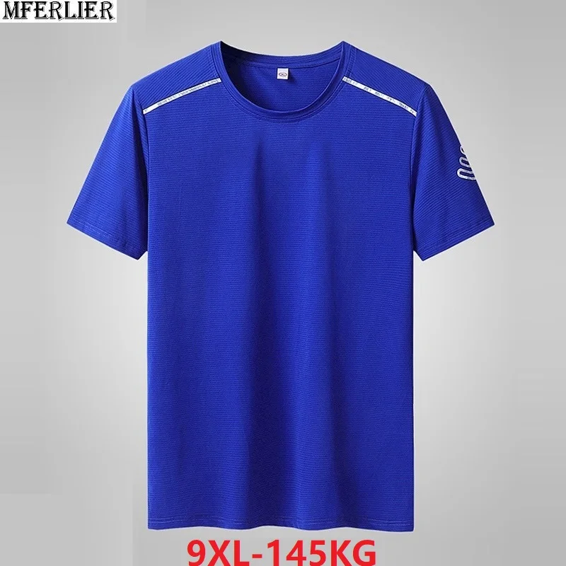 summer Men t-shirts quick dry sports tees Breathable plus size big 7XL 8XL 9XL oversize tshirt elasticity tops loose navy blue
summer Men t-shirts quick dry sports tees Breathable plus size big 7XL 8XL 9XL oversize tshirt elasticity tops loose navy blue