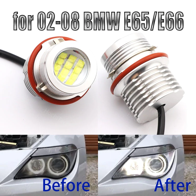 120W for 02-08 BMW 7-series E65/E66(745i, 745Li, 750i) LED Angel Eyes Ring Marker Light Bulbs Xenon White 6000K Car Accessories
120W for 02-08 BMW 7-series E65/E66(745i, 745Li, 750i) LED Angel Eyes Ring Marker Light Bulbs Xenon White 6000K Car Accessories