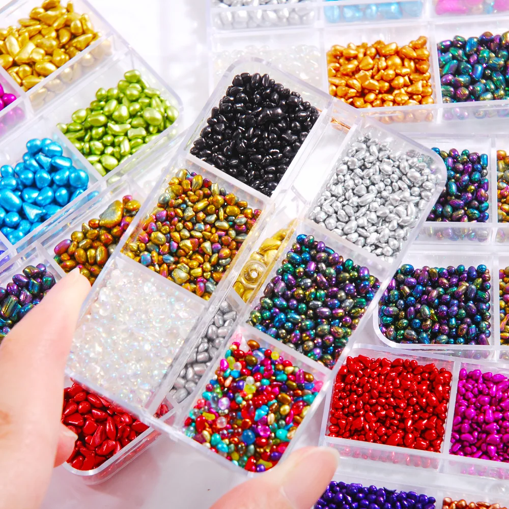 6 Grid Beads Tiny Stone Resin Filling for DIY Epoxy Resin Mold Irregular Clay Resin Filling Nail Art Decoration Jewelry Making
6 Grid Beads Tiny Stone Resin Filling for DIY Epoxy Resin Mold Irregular Clay Resin Filling Nail Art Decoration Jewelry Making