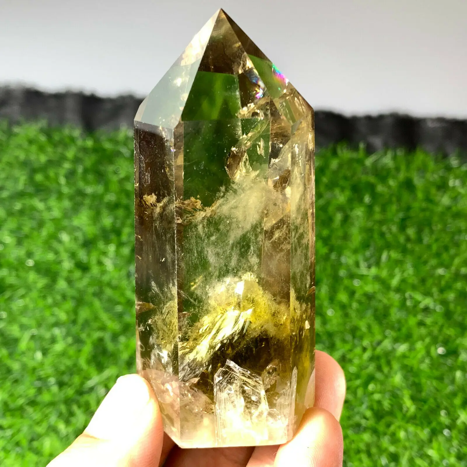 1Pcs Natural Smoke Citrine Obelisk Crystal Wand Yellow Quartz Point For Healing Decoration
1Pcs Natural Smoke Citrine Obelisk Crystal Wand Yellow Quartz Point For Healing Decoration