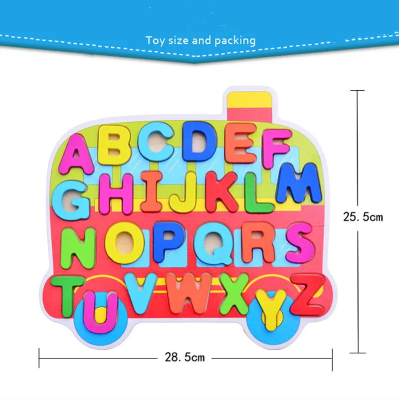 Cartoon Children Puzzle Toys Wooden Letters Number Jigsaw Puzzle Shape Cognitive Montessori Early Learning Toy Birthday Gifts
Cartoon Children Puzzle Toys Wooden Letters Number Jigsaw Puzzle Shape Cognitive Montessori Early Learning Toy Birthday Gifts