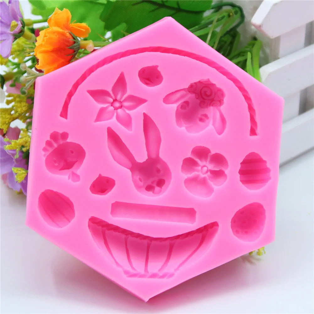 3D Flower Basket Silicone Mould Cake Fondant Decoration Easter Bunny Egg Mold Chocolate Mold Baking Tools
3D Flower Basket Silicone Mould Cake Fondant Decoration Easter Bunny Egg Mold Chocolate Mold Baking Tools