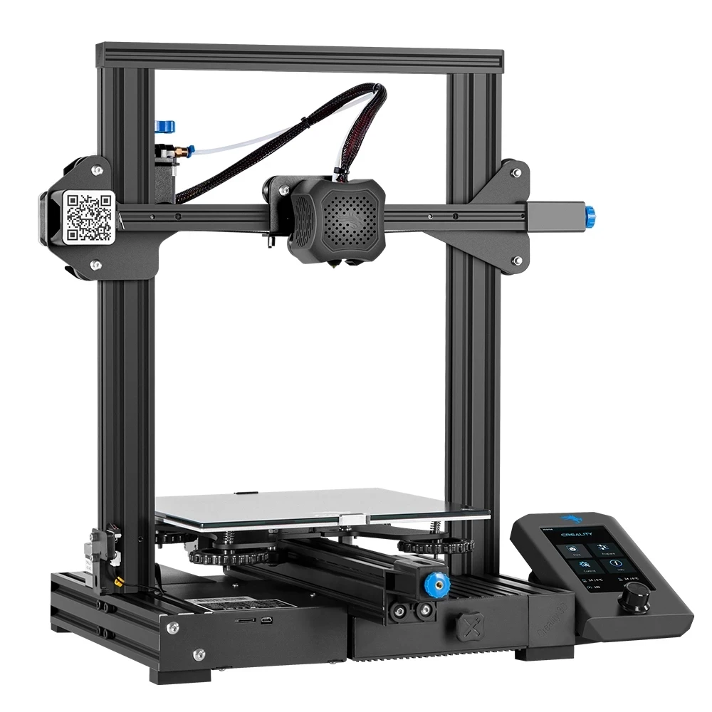 3D принтер CREALITY Ender 3 V2 бесшумные Шаговые драйверы TMC2208 цветной ЖК дисплей 4 дюйма
