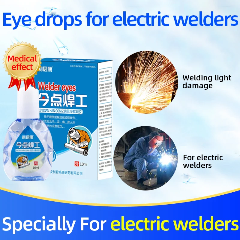 Eye Drops for welders Apply Dry Eyes Red Blood Eyes Anti-Itchy Clean Eyes Detox Health Care Products
Eye Drops for welders Apply Dry Eyes Red Blood Eyes Anti-Itchy Clean Eyes Detox Health Care Products