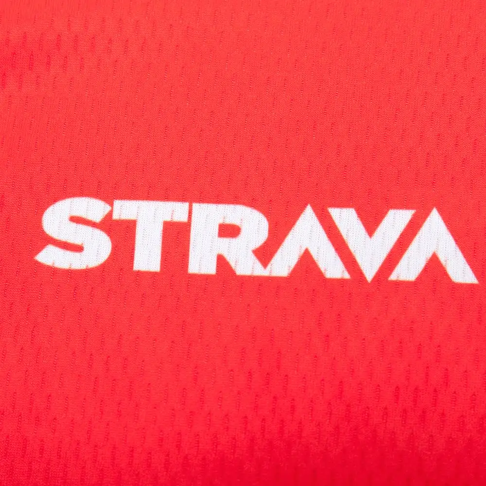 Трикотажный комплект команды STRAVA 2020 Красная Трикотажная одежда с длинным