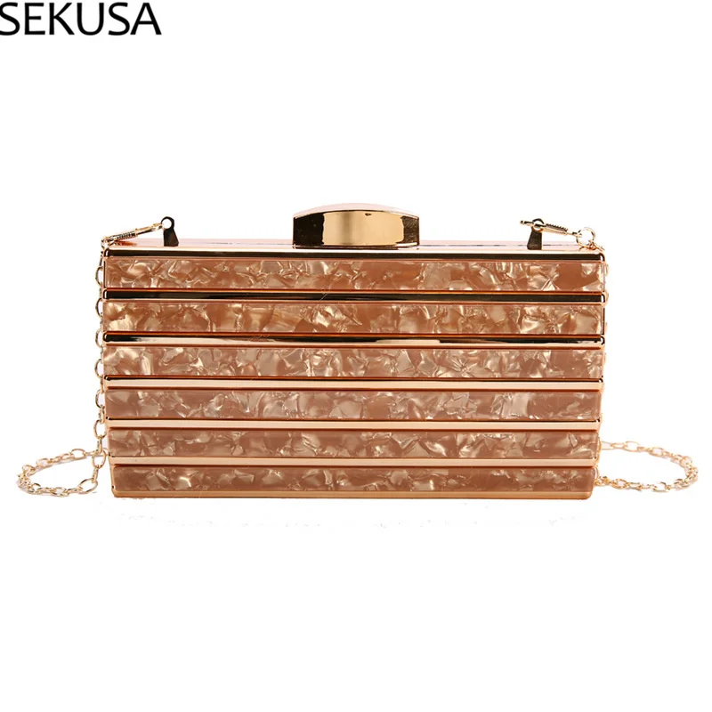 Acrylic Women Evening Bags Golden Luxury Party Wedding Bridal Day Clutch With Chain Shoulder Handbags Purse
Acrylic Women Evening Bags Golden Luxury Party Wedding Bridal Day Clutch With Chain Shoulder Handbags Purse