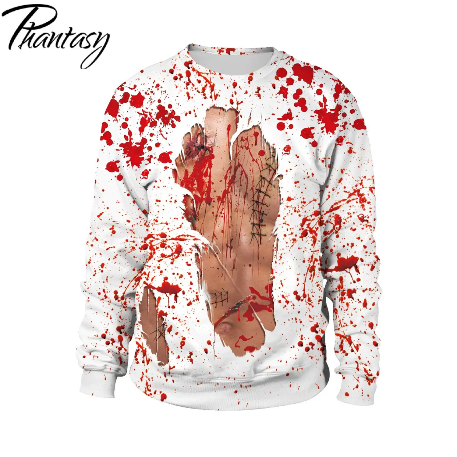 Phantasy Adults Pullover Terror Bloody Man Print Top Wear Women Men Halloween Festival Carnival Party Costume Outdoor Sportswear
Phantasy Adults Pullover Terror Bloody Man Print Top Wear Women Men Halloween Festival Carnival Party Costume Outdoor Sportswear
