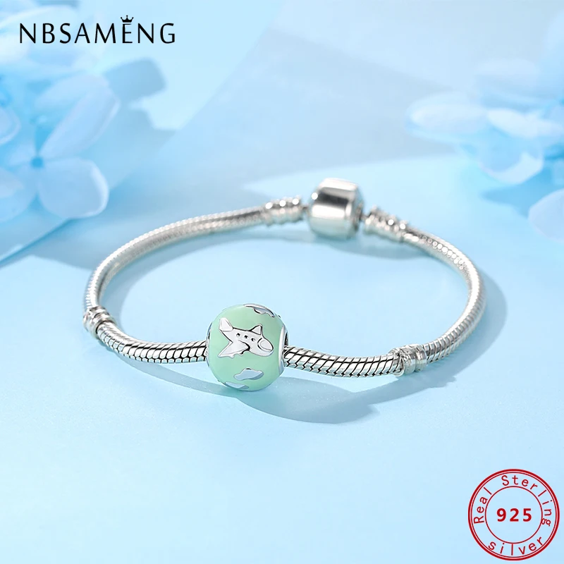 100% Authentic 925 Sterling Silver Charms Airplane Travel Crystal CZ Fit Original Bracelets Women DIY Jewelry
100% Authentic 925 Sterling Silver Charms Airplane Travel Crystal CZ Fit Original Bracelets Women DIY Jewelry