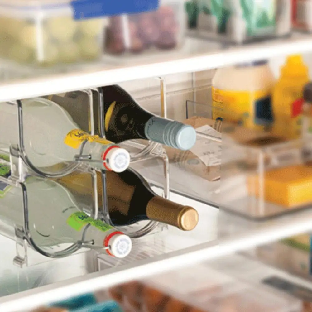 2PCS Refrigerator Storage Wine Rack Stackable Stable Anti-slip Wine Storage Organizer For Kitchen Countertops Table Top Pantry
2PCS Refrigerator Storage Wine Rack Stackable Stable Anti-slip Wine Storage Organizer For Kitchen Countertops Table Top Pantry