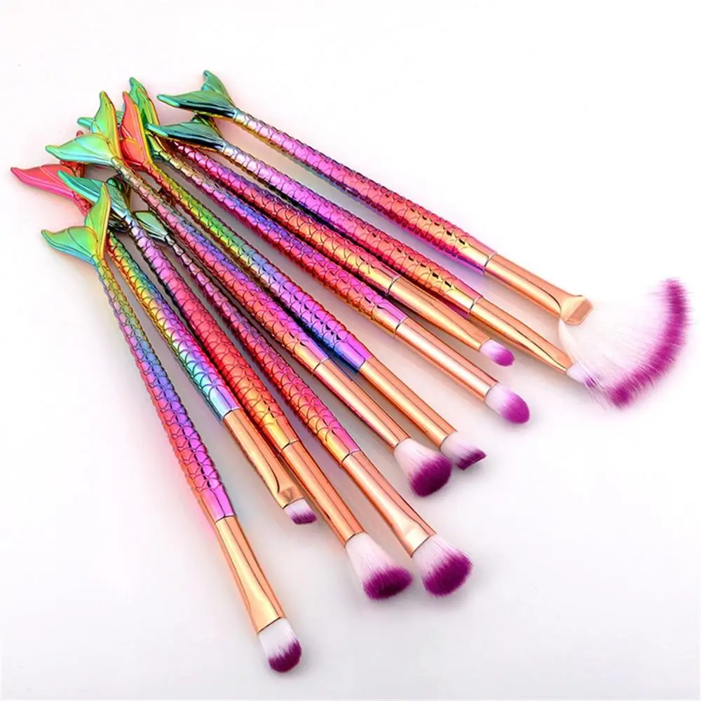 10pcs Makeup Brushes Mermaid Makeup Brush Handle Woman Makeup Brush Kits Tools Soft Type Cosmetic Face Powder Foundation Brush
10pcs Makeup Brushes Mermaid Makeup Brush Handle Woman Makeup Brush Kits Tools Soft Type Cosmetic Face Powder Foundation Brush