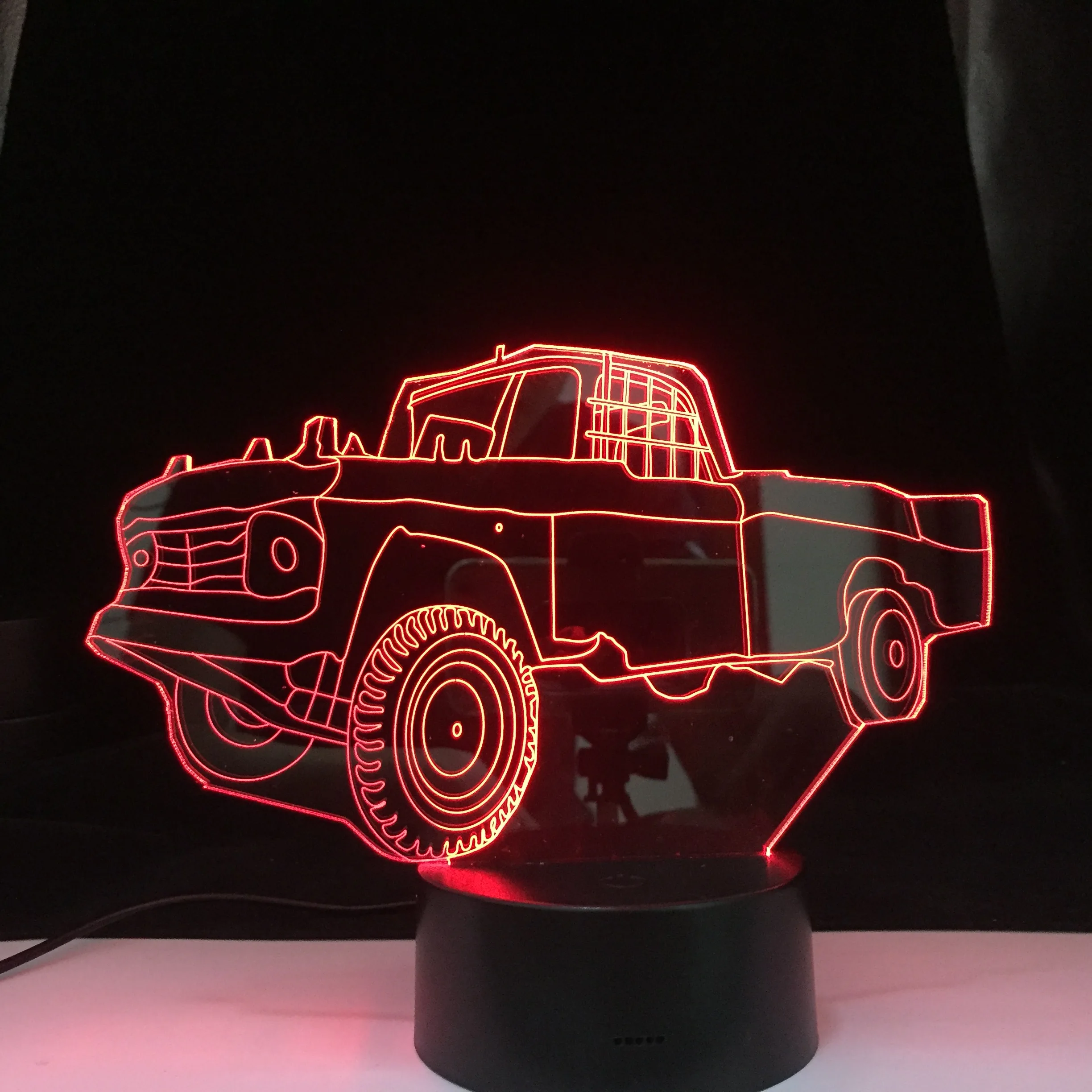 Car Series Small Truck 3D LED Night Light Color Changes With Remote Control Black Base Visual Illusion Acrylic Light Guide Plate
Car Series Small Truck 3D LED Night Light Color Changes With Remote Control Black Base Visual Illusion Acrylic Light Guide Plate
