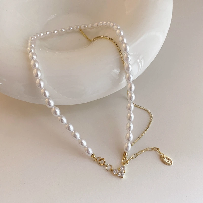 MENGJIQIAO New Arrive Elegant Freshwater Pearl Necklace For Women Fashion Rinestone Chains Zircon Heart Choker Jewelry Gifts 
MENGJIQIAO New Arrive Elegant Freshwater Pearl Necklace For Women Fashion Rinestone Chains Zircon Heart Choker Jewelry Gifts