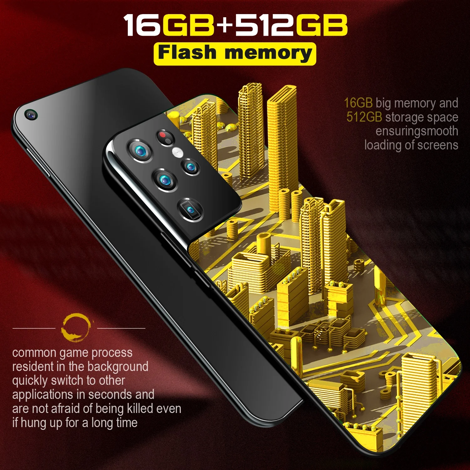5G Galay S21 Ultra 16GB 512GB Global Version 6800mAh Android 10.0 7.3'' Mobile Phone Waterdrop HD Screen Cellphone Smartphone
5G Galay S21 Ultra 16GB 512GB Global Version 6800mAh Android 10.0 7.3'' Mobile Phone Waterdrop HD Screen Cellphone Smartphone
