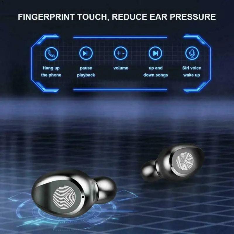 F9 мини-наушники-вкладыши беспроводные Bluetooth наушники HiFi стерео TWS сенсорные