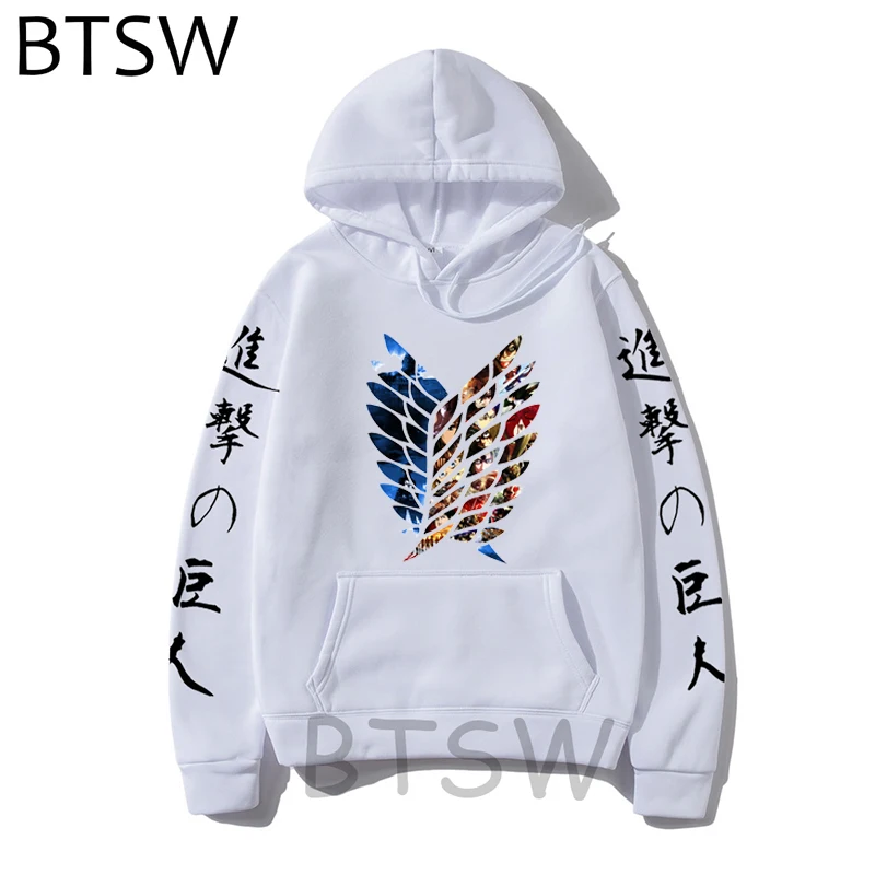 Japanese Anime Hoodie Attack on Titan Shingeki No Kyojin Survey Corps Cosplay Costume High Quality Graphic Print Jacket Coat | Мужская