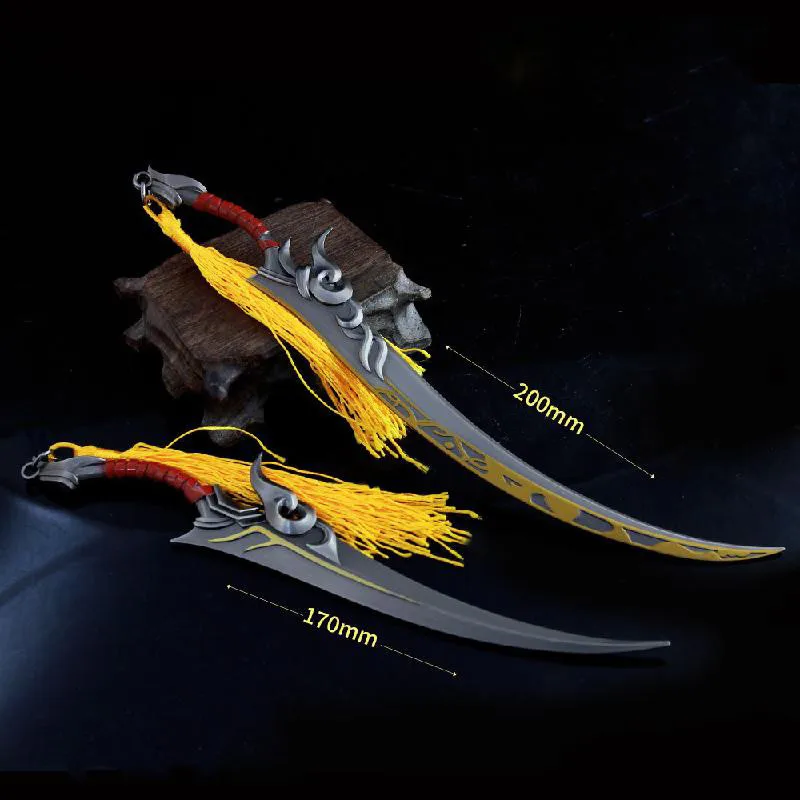 Alloy 18cm Sword Toy Set Unbladed Weapon Props Role-playing Model Full Metal Crafts Decoration Game Peripherals Collection Toy
Alloy 18cm Sword Toy Set Unbladed Weapon Props Role-playing Model Full Metal Crafts Decoration Game Peripherals Collection Toy