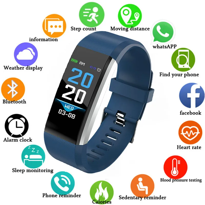 Top Men's Sports Bluetooth Clock Electronic Wrist Watch Pedometer Heart Rate Digital Watches For Women Men child Wristwatch
Top Men's Sports Bluetooth Clock Electronic Wrist Watch Pedometer Heart Rate Digital Watches For Women Men child Wristwatch