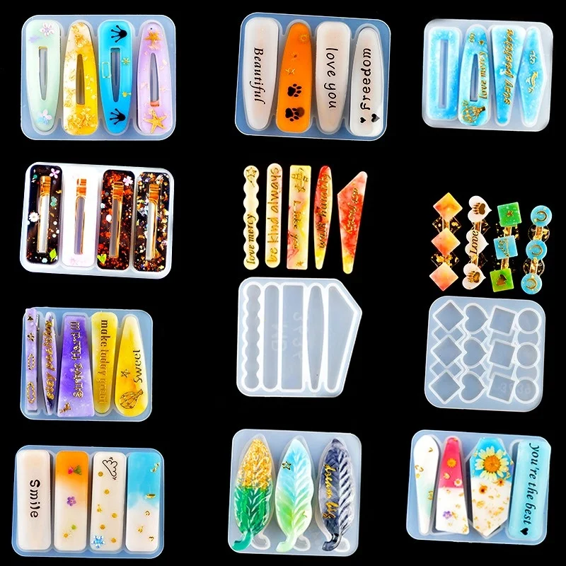 Cute HairpinSilicone Mold for UV Resin Epoxy DIY Accessories for Girl Women Handmade Jewelry
Cute HairpinSilicone Mold for UV Resin Epoxy DIY Accessories for Girl Women Handmade Jewelry