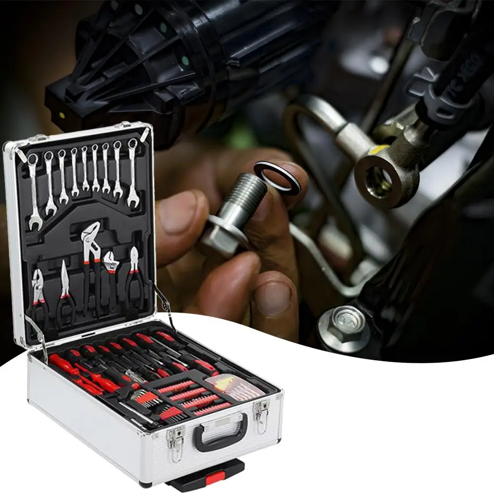 799Pcs Portable Aluminum Alloy Tool Trolley Case Set Plier Wrench Spanner Screwdriver Storage Toolbox Car Repair Hand Tool Kit
799Pcs Portable Aluminum Alloy Tool Trolley Case Set Plier Wrench Spanner Screwdriver Storage Toolbox Car Repair Hand Tool Kit
