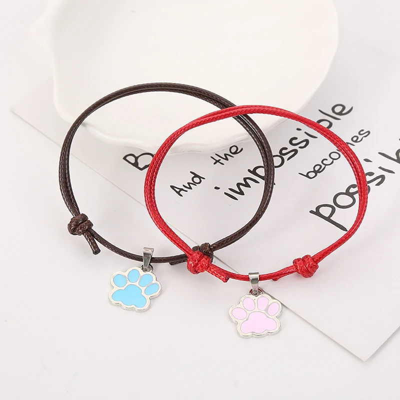 Htzzy 2 PCs/set Couple Bracelet for Women and Men Fashion Footprint Charm Bracelets Friendship Paired Bracelets Gifts
Htzzy 2 PCs/set Couple Bracelet for Women and Men Fashion Footprint Charm Bracelets Friendship Paired Bracelets Gifts