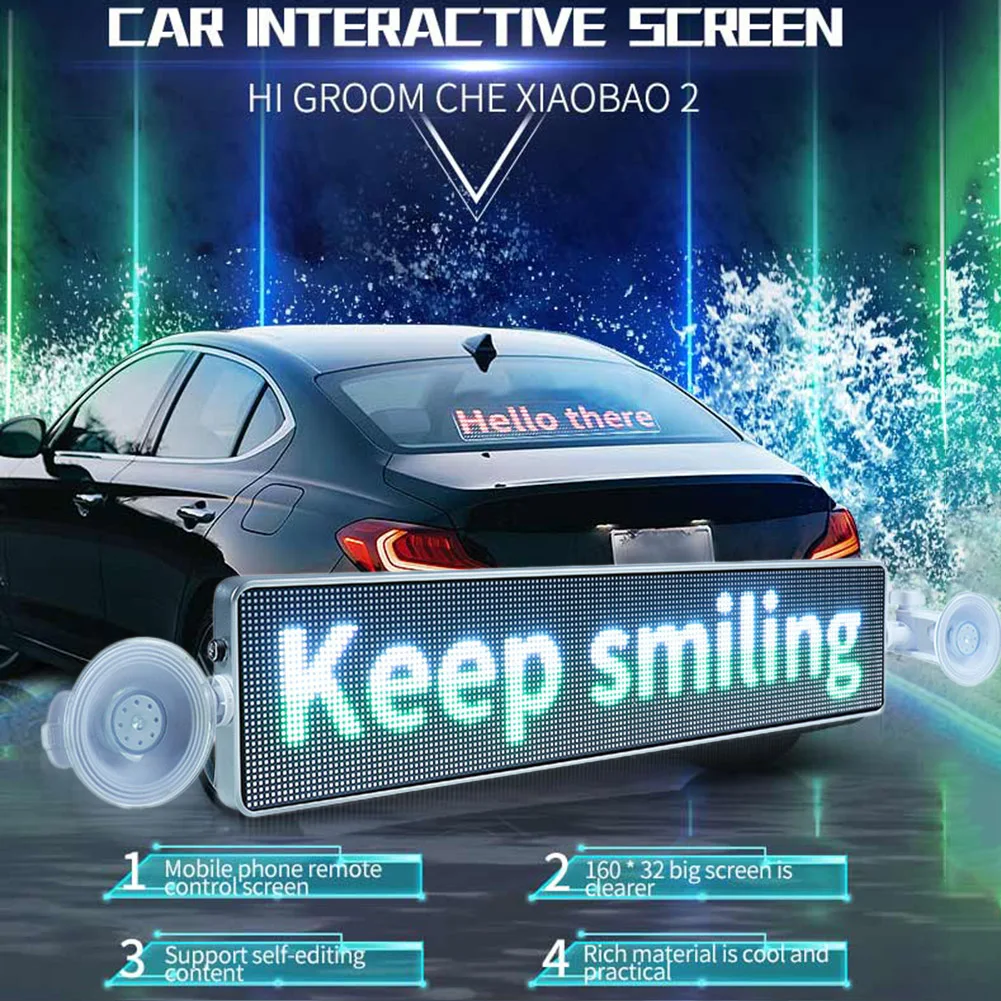 19 X 4.5 LED Car Rear Window Sign Board Auto Programmable LED Scrolling Message Display Board Advertising Tool For IOS Android
19 X 4.5 LED Car Rear Window Sign Board Auto Programmable LED Scrolling Message Display Board Advertising Tool For IOS Android