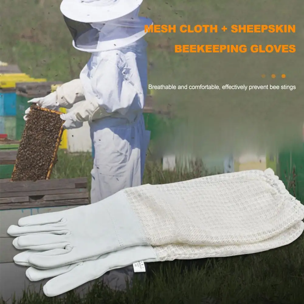 Beekeeping Special Breathable Mesh Cloth Gloves Anti-bee Anti-stinging Anti-stab and Anti-cut Sheepskin Mesh Protective Gloves
Beekeeping Special Breathable Mesh Cloth Gloves Anti-bee Anti-stinging Anti-stab and Anti-cut Sheepskin Mesh Protective Gloves