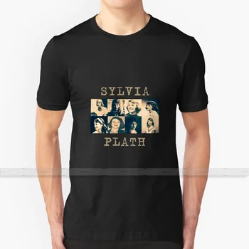 Sylvia Plath For Men Women T Shirt Print Top Tees 100% Cotton Cool T - Shirts S - 6XL Sylvia Plath Plath Poet Poetry Novelist
