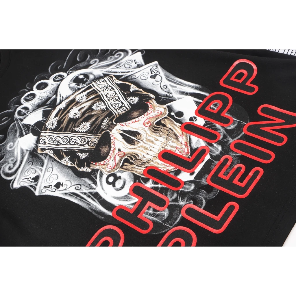 Philipp Plein PP Short Sleeve T-shirt Philip Printed Skull Head Short Sleeve Punk Motorcycle Slim Fashion Trend
Philipp Plein PP Short Sleeve T-shirt Philip Printed Skull Head Short Sleeve Punk Motorcycle Slim Fashion Trend