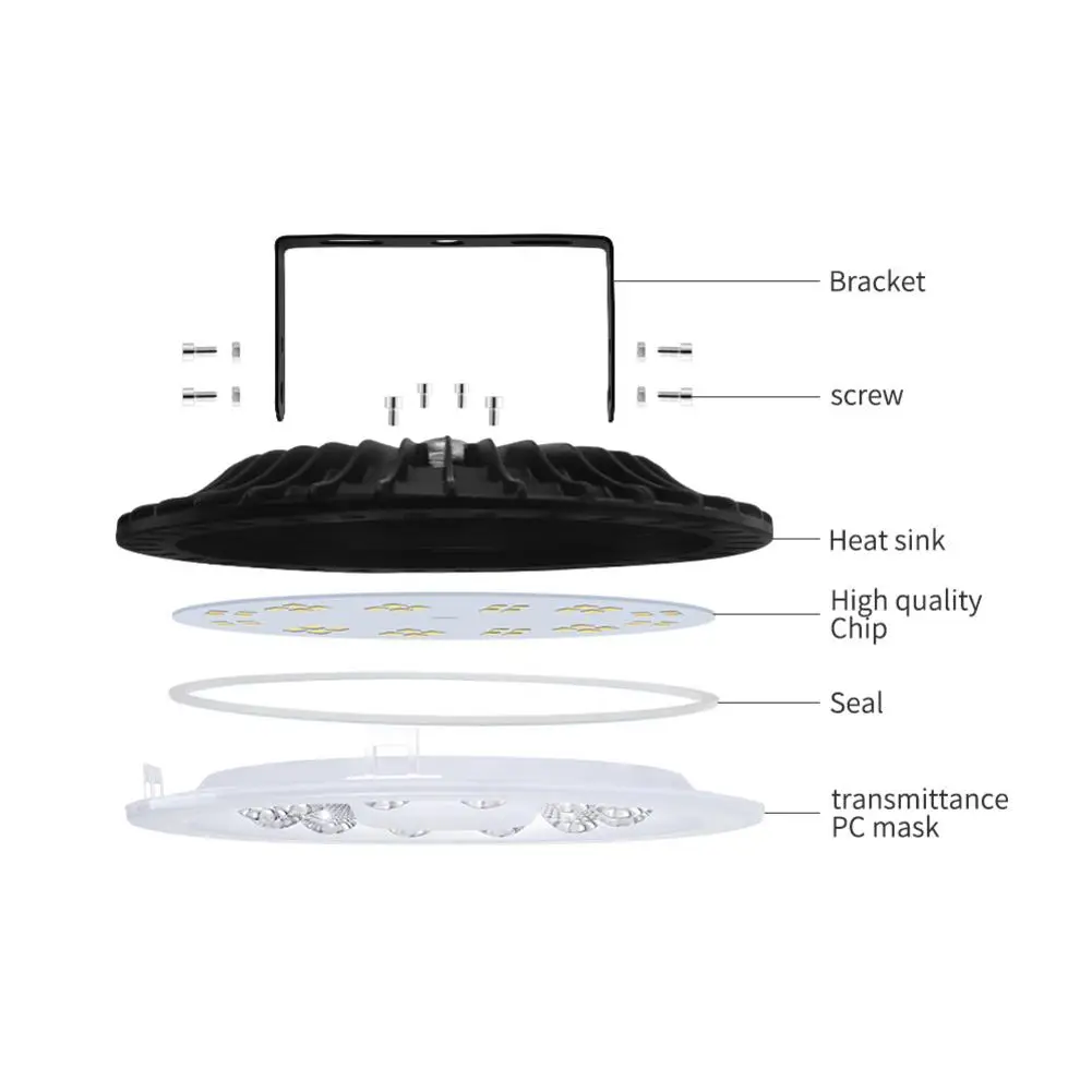 3rd Generation Ultraslim 50/100W UFO LED High Bay Lights Waterproof Commercial Industrial Lighting Warehouse Led High Bay Lamp
3rd Generation Ultraslim 50/100W UFO LED High Bay Lights Waterproof Commercial Industrial Lighting Warehouse Led High Bay Lamp