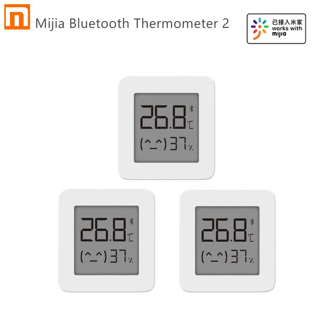 Bluetooth-термометр Xiaomi Mijia 2, беспроводной умный электрический цифровой гигрометр, термометр, работает с приложением Mijia
Bluetooth-термометр Xiaomi Mijia 2, беспроводной умный электрический цифровой гигрометр, термометр, работает с приложением Mijia