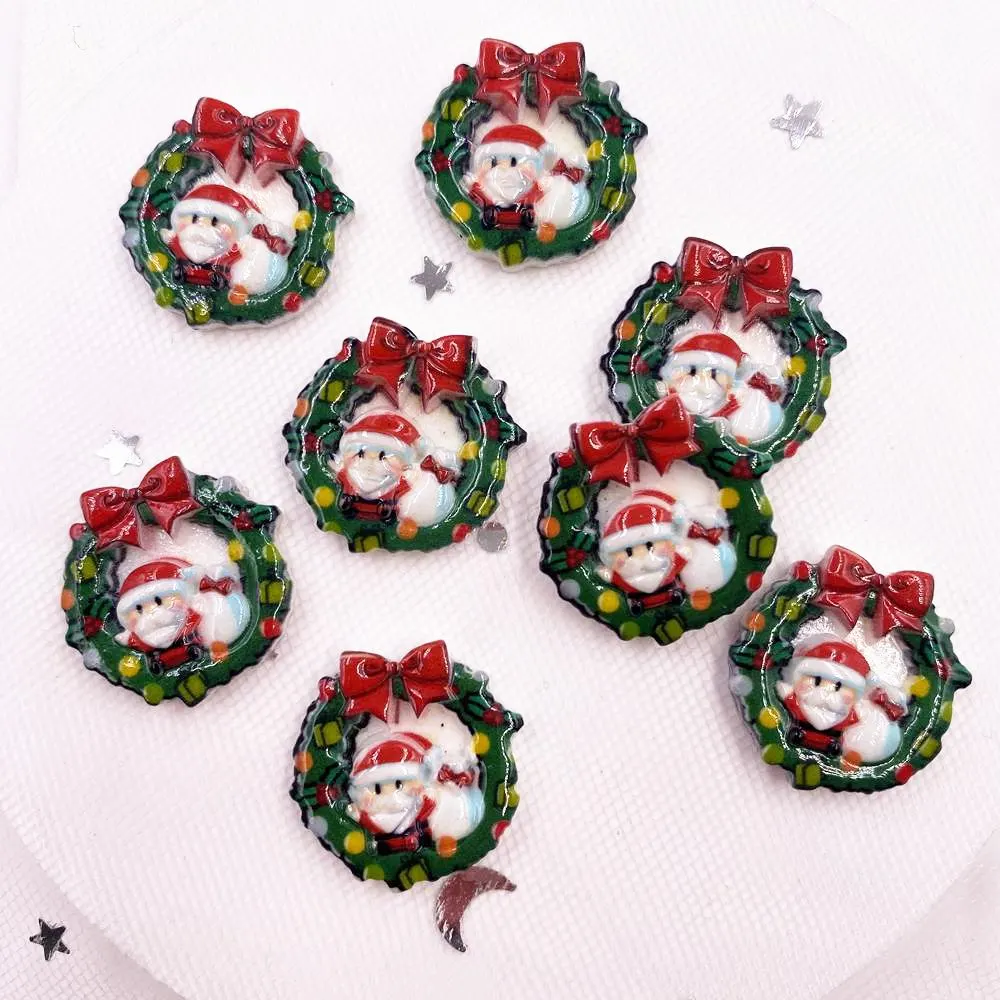 New Resin Colorful Mini Santa Wreath Flatback Stone Christmas Ornament DIY Scrapbook Figurines Crafts OH309
New Resin Colorful Mini Santa Wreath Flatback Stone Christmas Ornament DIY Scrapbook Figurines Crafts OH309
