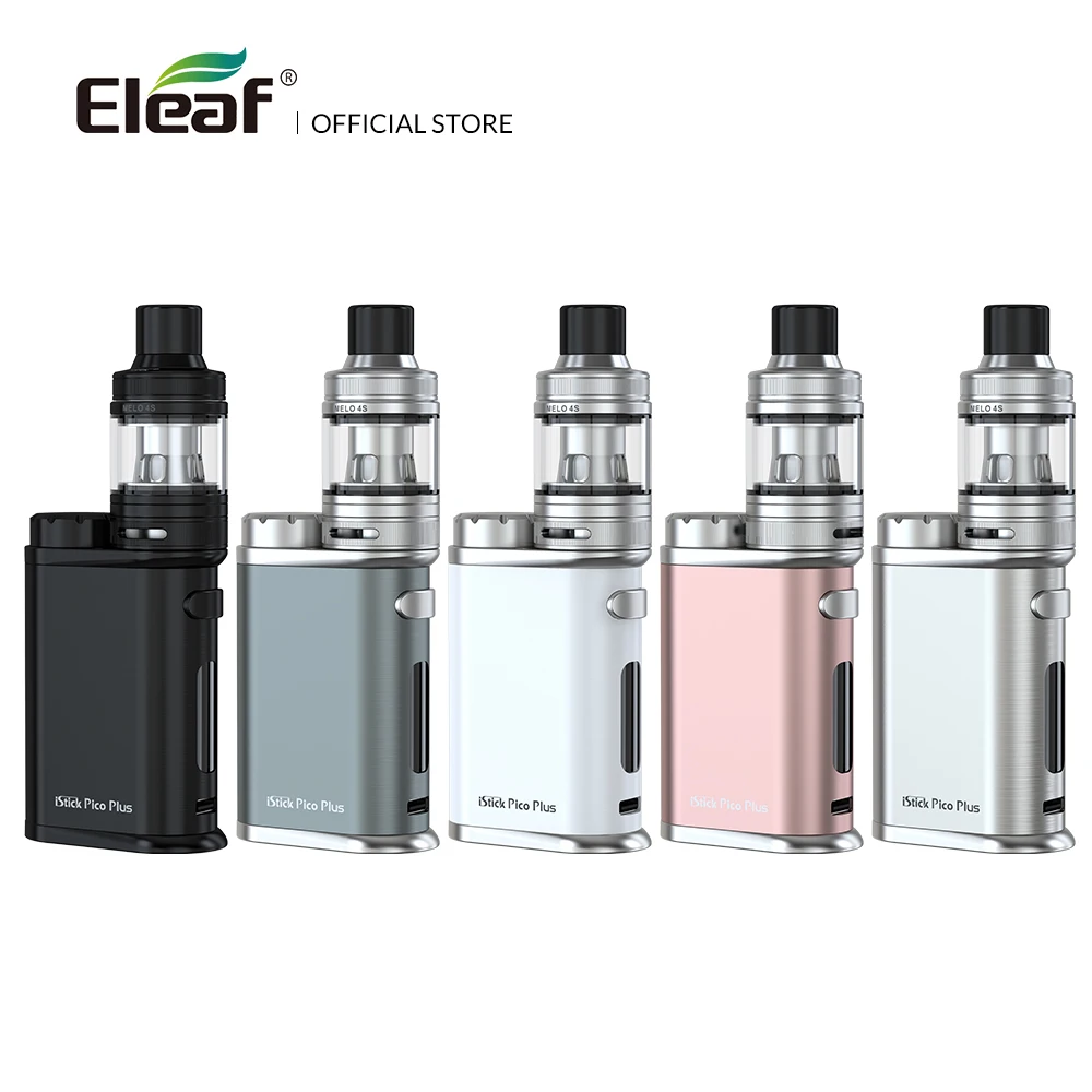 Оригинальный набор Eleaf iStick Pico Plus 75 Вт EC-A Головка Катушки с 4 мл Melo 4S для электронных