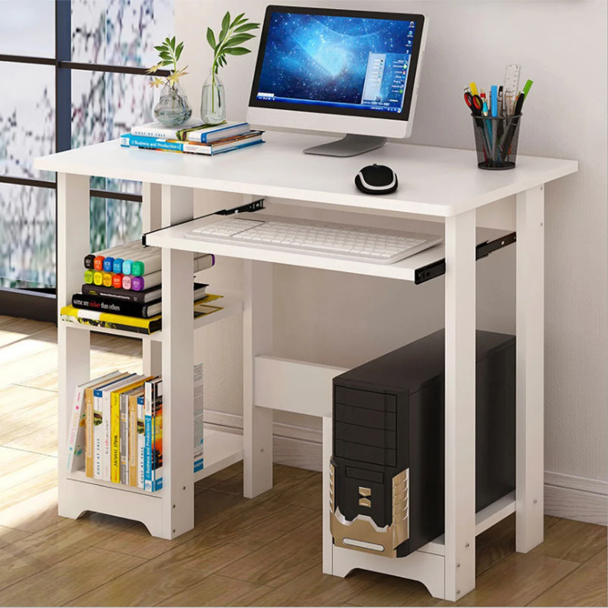 Modern three-story laptop desk, durable office desk, writing desk, sofa table frame, 35 inch keyboard frame
Modern three-story laptop desk, durable office desk, writing desk, sofa table frame, 35 inch keyboard frame