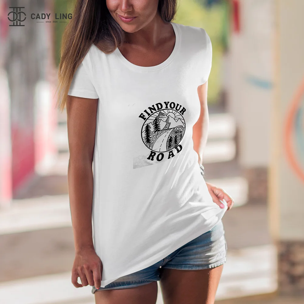 Cotton T Shirt Women Summer New Oversized Solid Basic Tees find your road Print 2 Color Casual Loose Tees Korean O Neck Tops
Cotton T Shirt Women Summer New Oversized Solid Basic Tees find your road Print 2 Color Casual Loose Tees Korean O Neck Tops