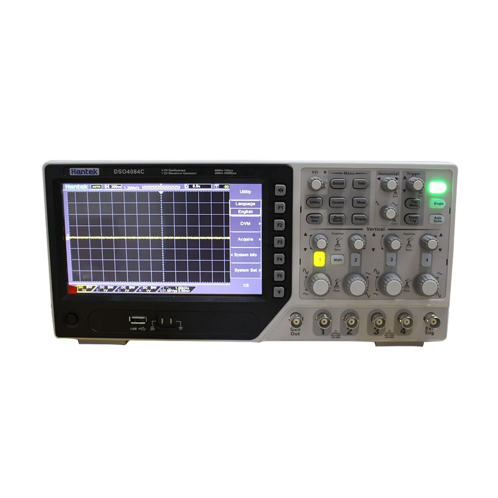 Hantek DSO4084C 80MHz Digital Storage Oscilloscope USB 4 Channels 1 Gsa/s Integrated 1 Channels Arbitary/function Generator
Hantek DSO4084C 80MHz Digital Storage Oscilloscope USB 4 Channels 1 Gsa/s Integrated 1 Channels Arbitary/function Generator