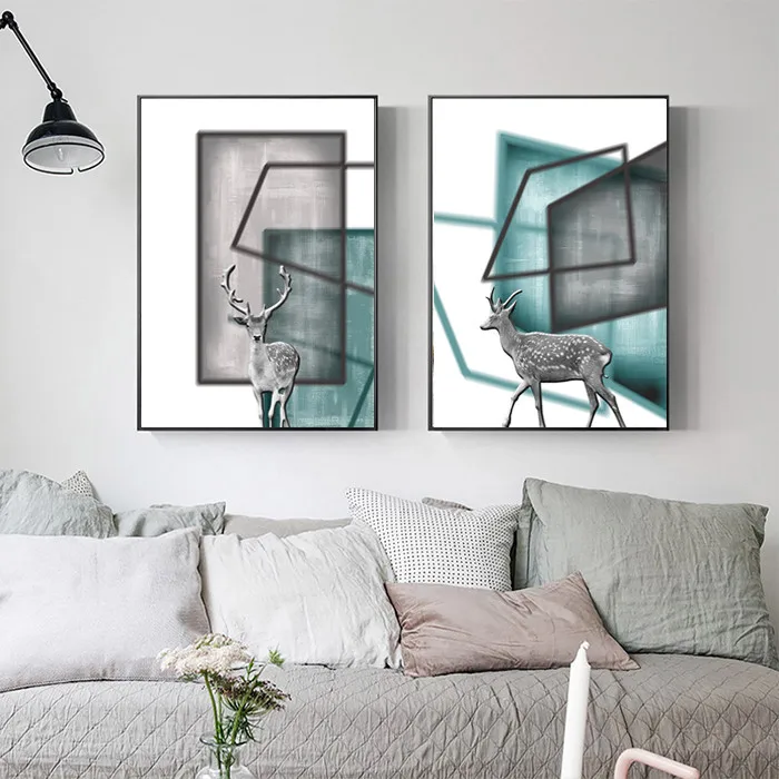 Abstract Geometric Lines Elk Minimalist Nordic Poster Frameless Home Decoration Printing Canvas Frameless Wall Painting
Abstract Geometric Lines Elk Minimalist Nordic Poster Frameless Home Decoration Printing Canvas Frameless Wall Painting