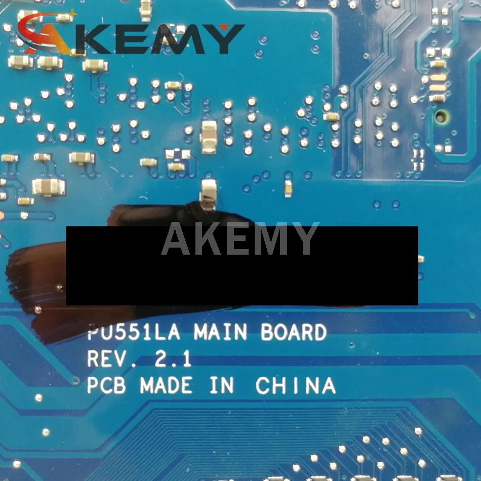 Akmey PU551LD motherboard REV2.0/2.1 I7-4500CPU GT820M/1G mainboard For ASUS PU551L PU551LA PU551LD PRO551L laptop motherboard
Akmey PU551LD motherboard REV2.0/2.1 I7-4500CPU GT820M/1G mainboard For ASUS PU551L PU551LA PU551LD PRO551L laptop motherboard