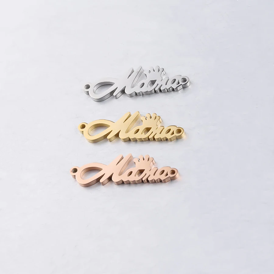 Stainless Steel Letters Mama Queen Crown Double Hole Charm Connectors Necklace Bracelet Charms Pendants for DIY Jewelry Making
Stainless Steel Letters Mama Queen Crown Double Hole Charm Connectors Necklace Bracelet Charms Pendants for DIY Jewelry Making