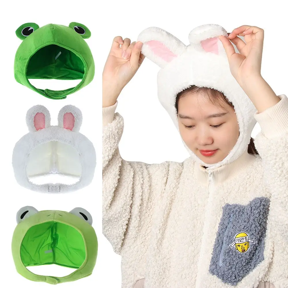 Woman/Men Cute Casual Cap Cartoon Warmer Bonnet Green Headgear Rabbit Plush Hat Big Frog Eyes Hat Bunny Ears
Woman/Men Cute Casual Cap Cartoon Warmer Bonnet Green Headgear Rabbit Plush Hat Big Frog Eyes Hat Bunny Ears