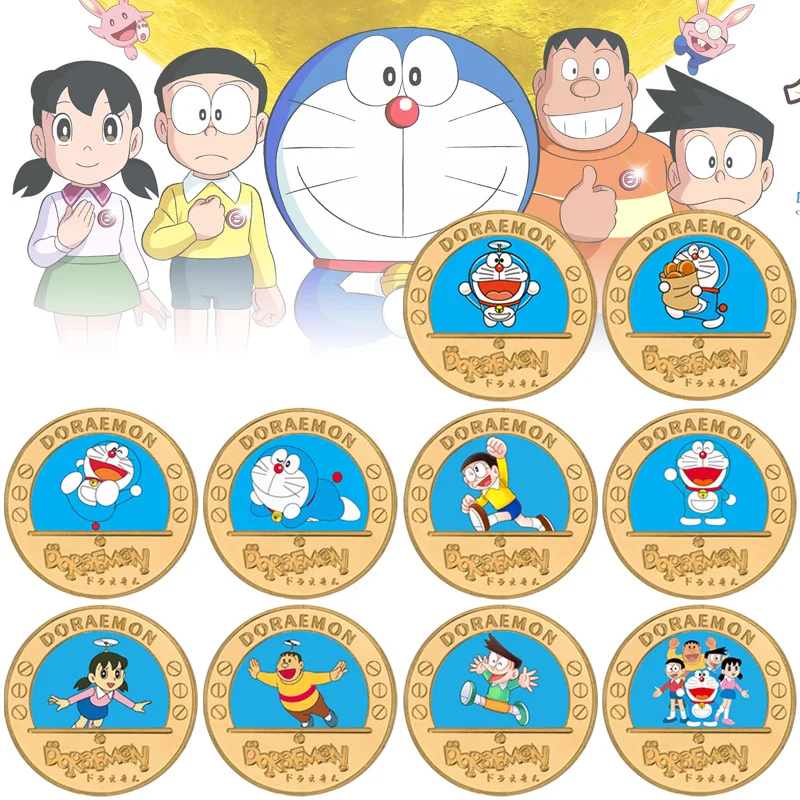 Kawaii Doraemons Anime Commemorative Coins Cartoon Cartoon Animation Peripherals Collection Commemorative Badge Kids Toys Gift
Kawaii Doraemons Anime Commemorative Coins Cartoon Cartoon Animation Peripherals Collection Commemorative Badge Kids Toys Gift