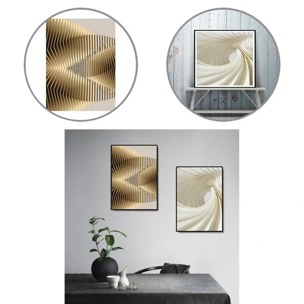 Wide Application Rectangle Abstract Golden Line Wall Poster Ornament for Shop
Wide Application Rectangle Abstract Golden Line Wall Poster Ornament for Shop