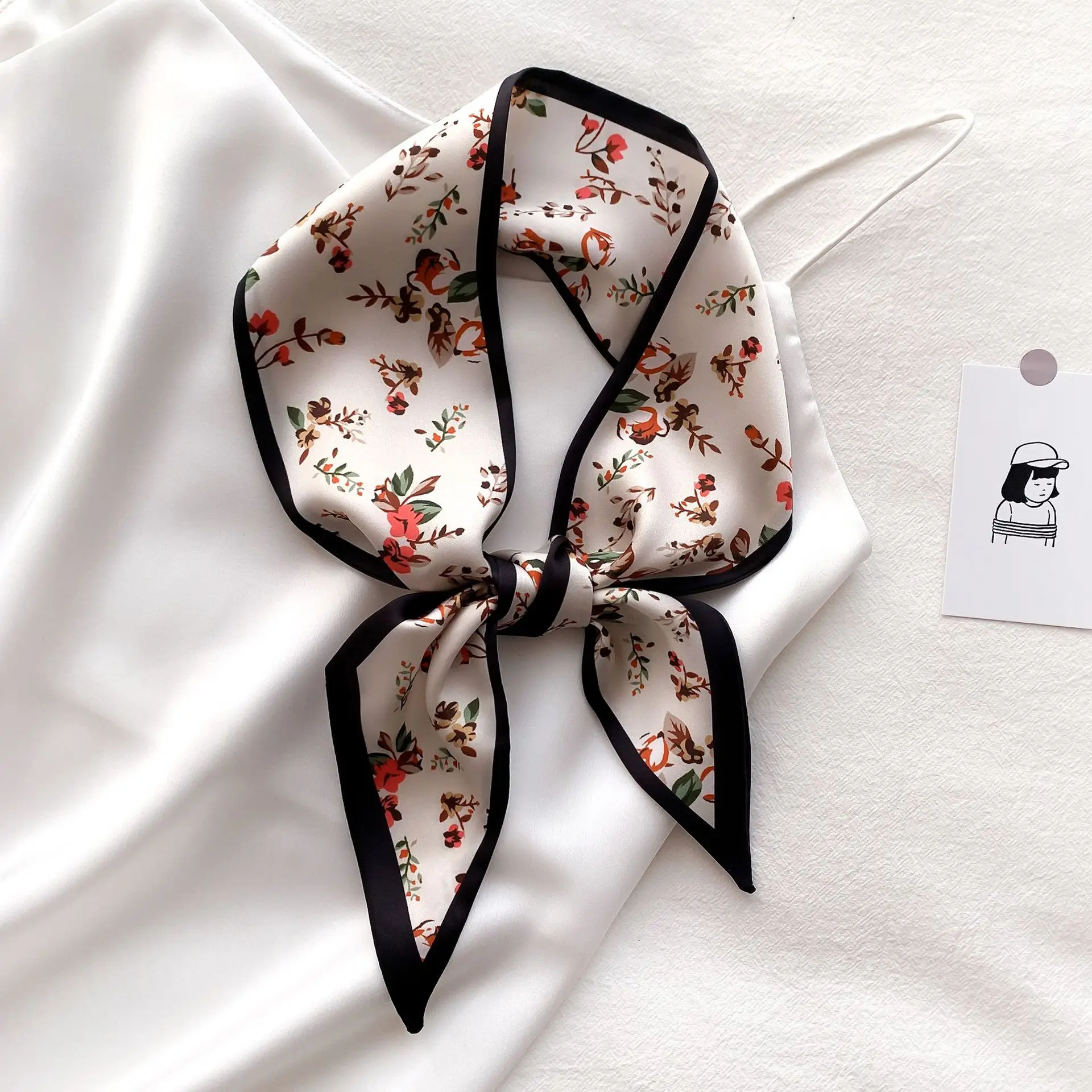 Long Lady Bag Floral Print Silk Scarf Skinny Neck Hair Scarfs Women Band Headwear Handbag Tie Ribbons New Handle Wraps Summer
Long Lady Bag Floral Print Silk Scarf Skinny Neck Hair Scarfs Women Band Headwear Handbag Tie Ribbons New Handle Wraps Summer