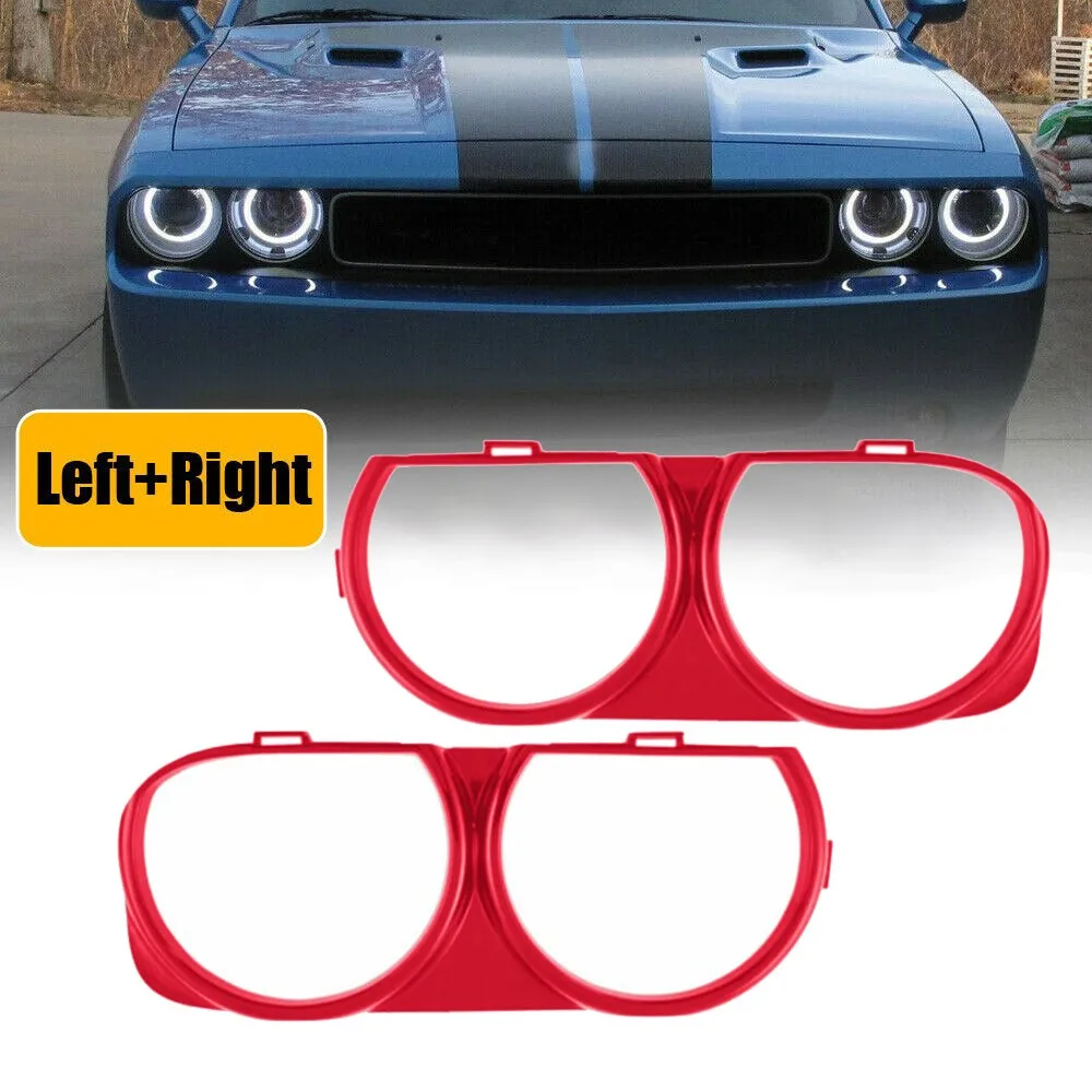 Front Headlight Lamp Bezel Trim LH LF & RH RF Pair For Dodge Challenger New Headlight Bezel Set
Front Headlight Lamp Bezel Trim LH LF & RH RF Pair For Dodge Challenger New Headlight Bezel Set