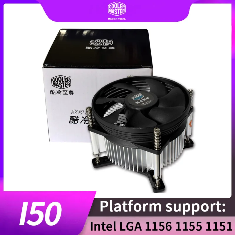 Cooler Master i50 MINI CPU Cooler Radiator 95mm Quiet Fan For Intel LGA 775 1150 1151 1155 1200 For AIO and M-ATX Cooling
Cooler Master i50 MINI CPU Cooler Radiator 95mm Quiet Fan For Intel LGA 775 1150 1151 1155 1200 For AIO and M-ATX Cooling